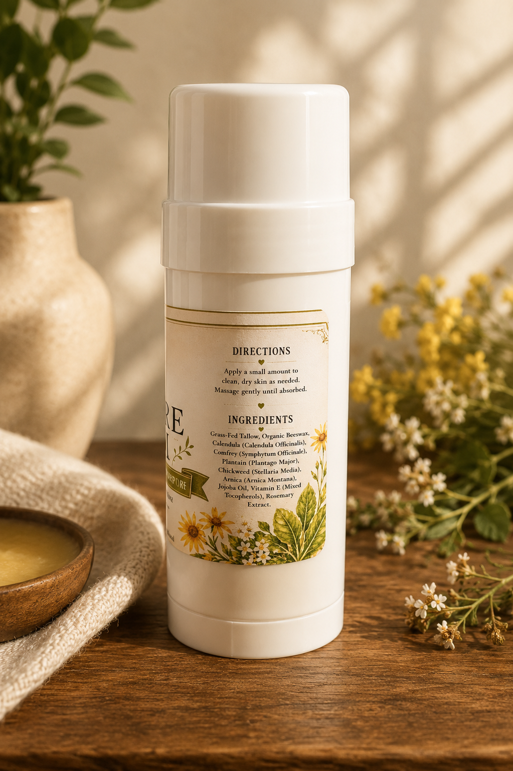 🌿 Tallow Healing Balm | Herbal Skin Restore Balm