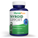 NusaPure Thyroid Support Supplement (Non-GMO) 120 caps, Ashwaganda, Iodine, Zinc, kelp, Vitamin B12, L-Tyrosine, Selenium, Copper