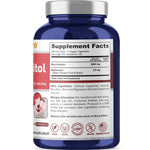 NusaPure Myo-Inositol - Suitable for Vegetarian/Vegan, Non - GMO - 2800mg, 200 Capsules
