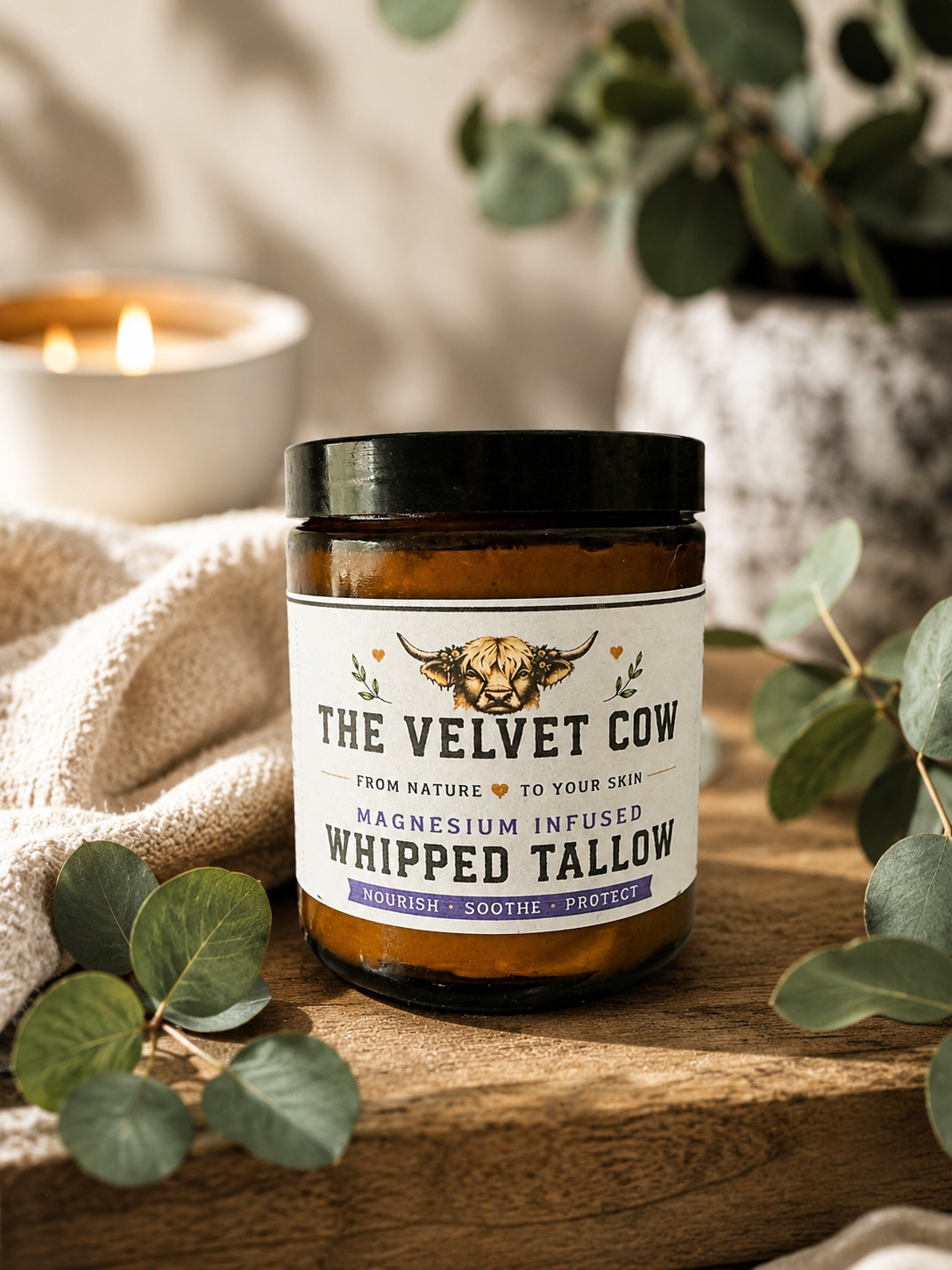 Tallow Magnesium Body Cream | Sleep & Muscle Relief