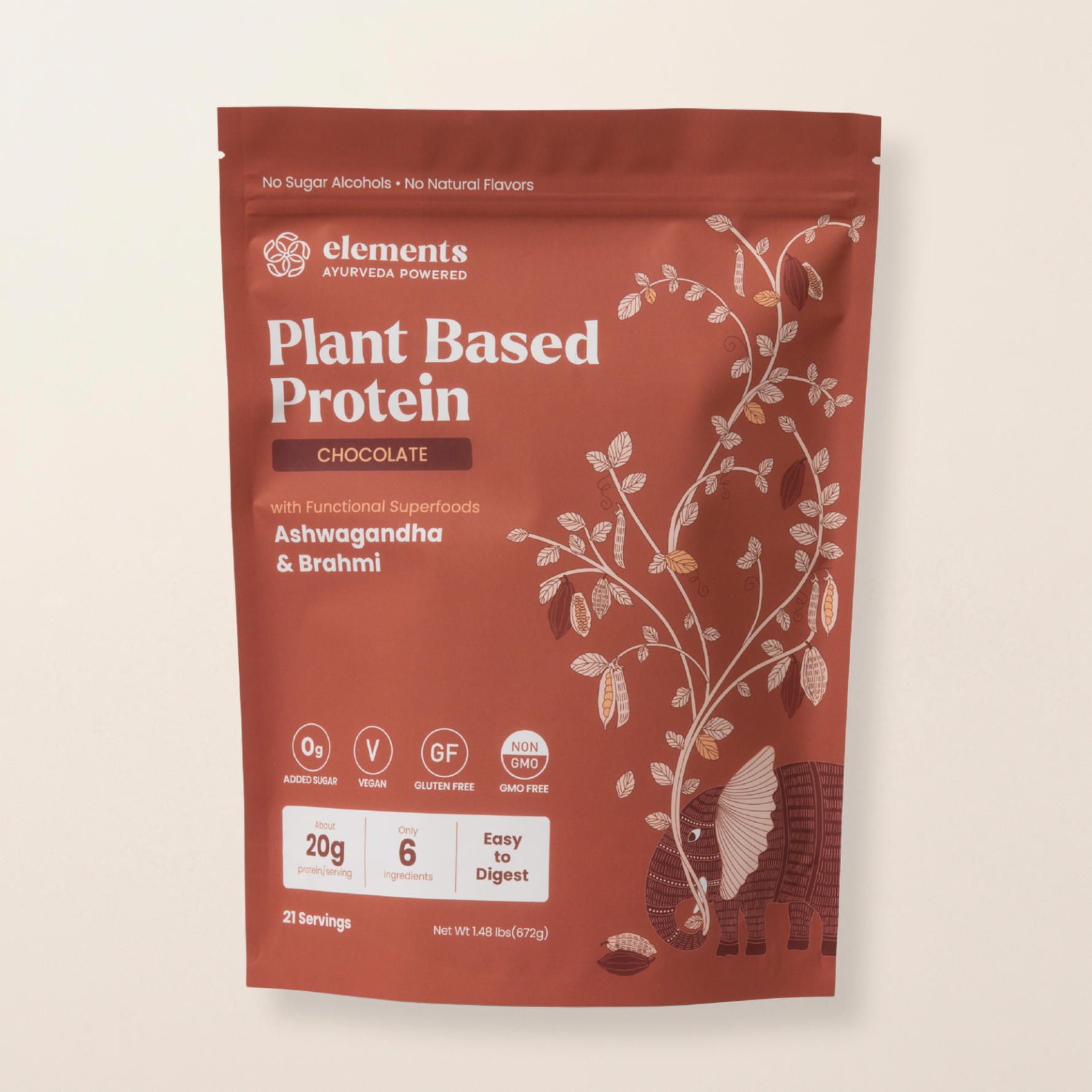Plant Based Protein Powder: Chocolate (21 Servings)