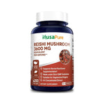 NusaPure Reishi Mushroom 4:1 Extract, 900 mg per Capsule 200 Veggie Caps Vegan, Non-GMO, Gluten-Free