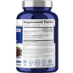 NusaPure Nicotinamide with Resveratrol (Vitamin B-3) 500 mg - 180 Vegetarian Caps (Non-GMO & Vegan)