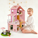 Tiny Land® Sweetwood Edge Dollhouse - Green & Pink