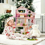 Tiny Land® Sweetwood Edge Dollhouse - Green & Pink
