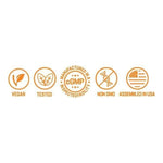 NusaPure Organic Mushroom Complex 450mg per Capsule, 180 Veggie Caps, Non-GMO, Enoki, Turkey Tail, Reishi, Chaga, Maitake