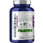NusaPure USDA Organic Holy Basil Capsules 20:1 Extract, 350 mg 150 Vegan Caps Tulsi Holy Basil Leaf Extract 2.5% Ursolic Acid Non-GMO