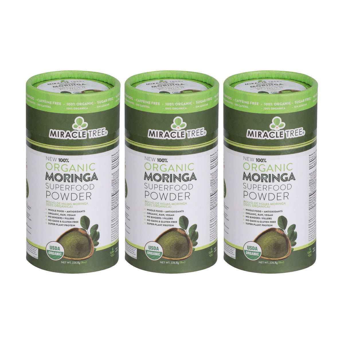 Organic Moringa Powder - 8oz Canister