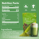 RYZE Superfoods Mushroom Matcha Starter Kit – USDA Organic Ceremonial Grade Matcha with 6 Adaptogenic Mushrooms, Energy, Focus & Immune Support, 30 Servings