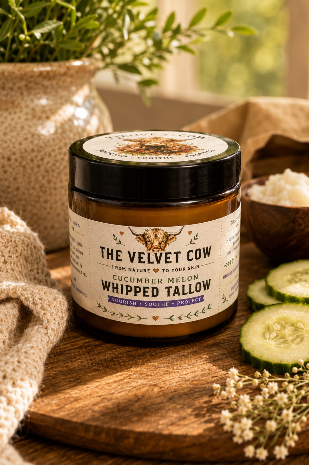 Whipped Grass-Fed Tallow Body Butter for All Skin