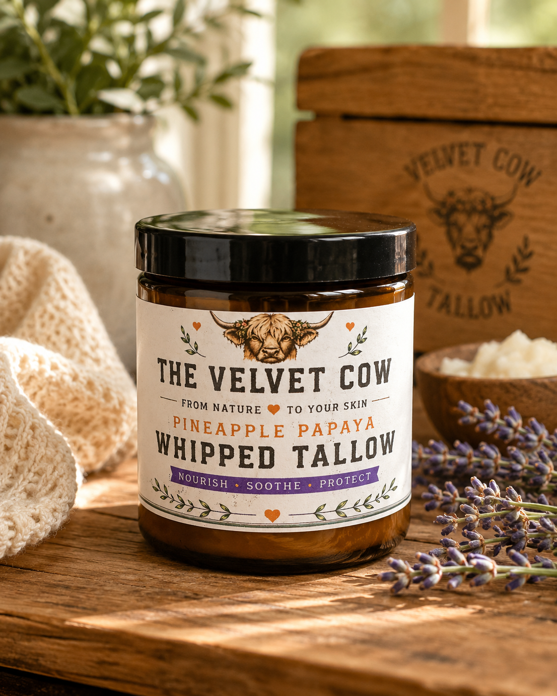 Whipped Grass-Fed Tallow Body Butter for All Skin