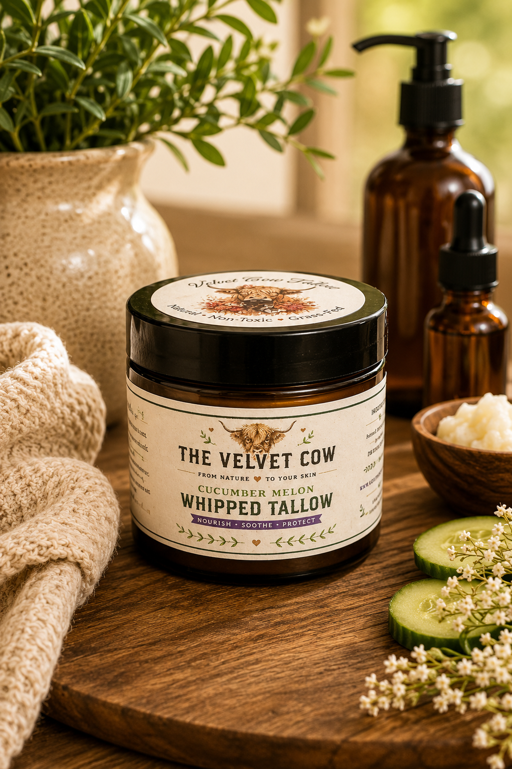 Whipped Grass-Fed Tallow Body Butter for All Skin