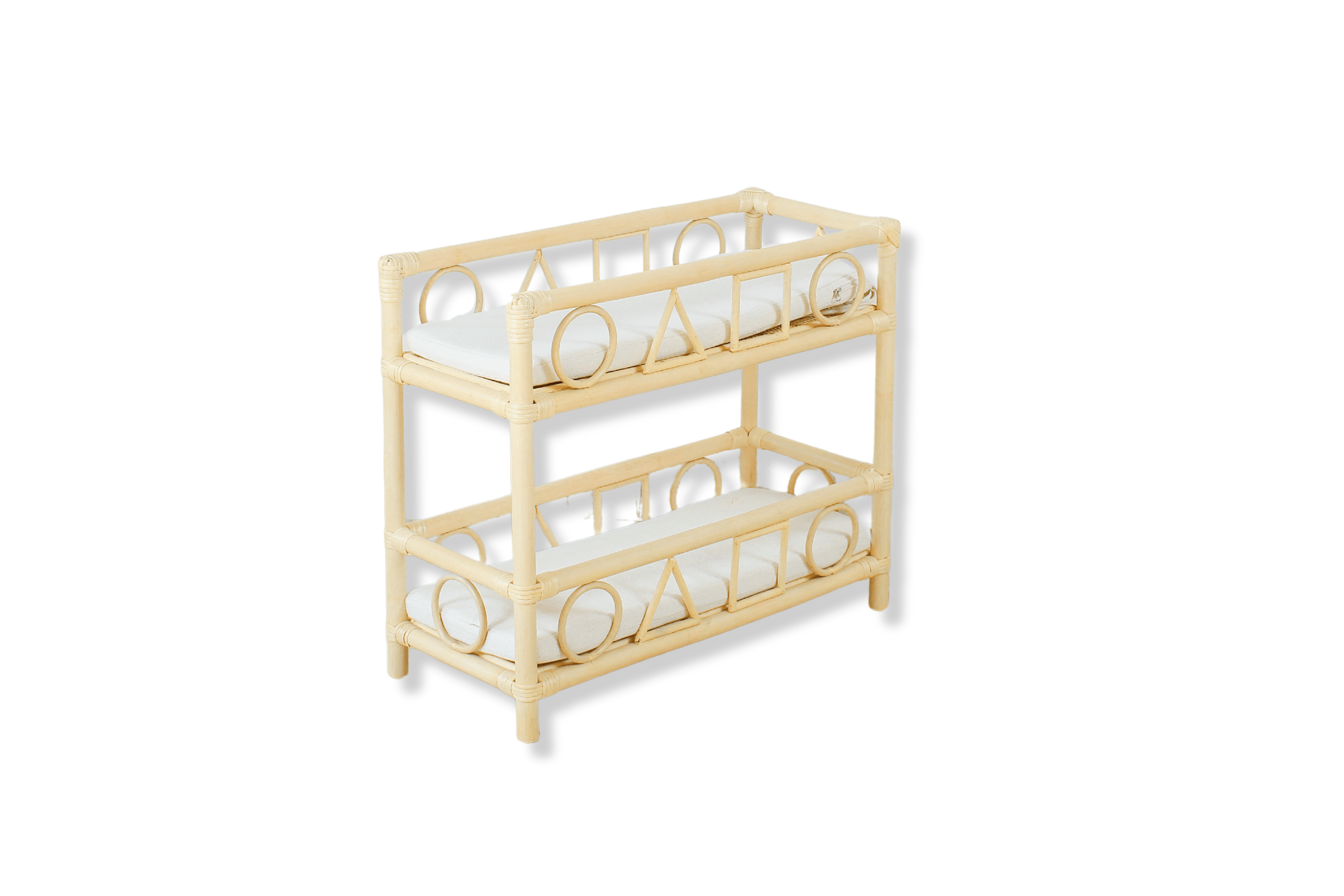 The Solstice Heirloom Rattan Doll Bunk Bed