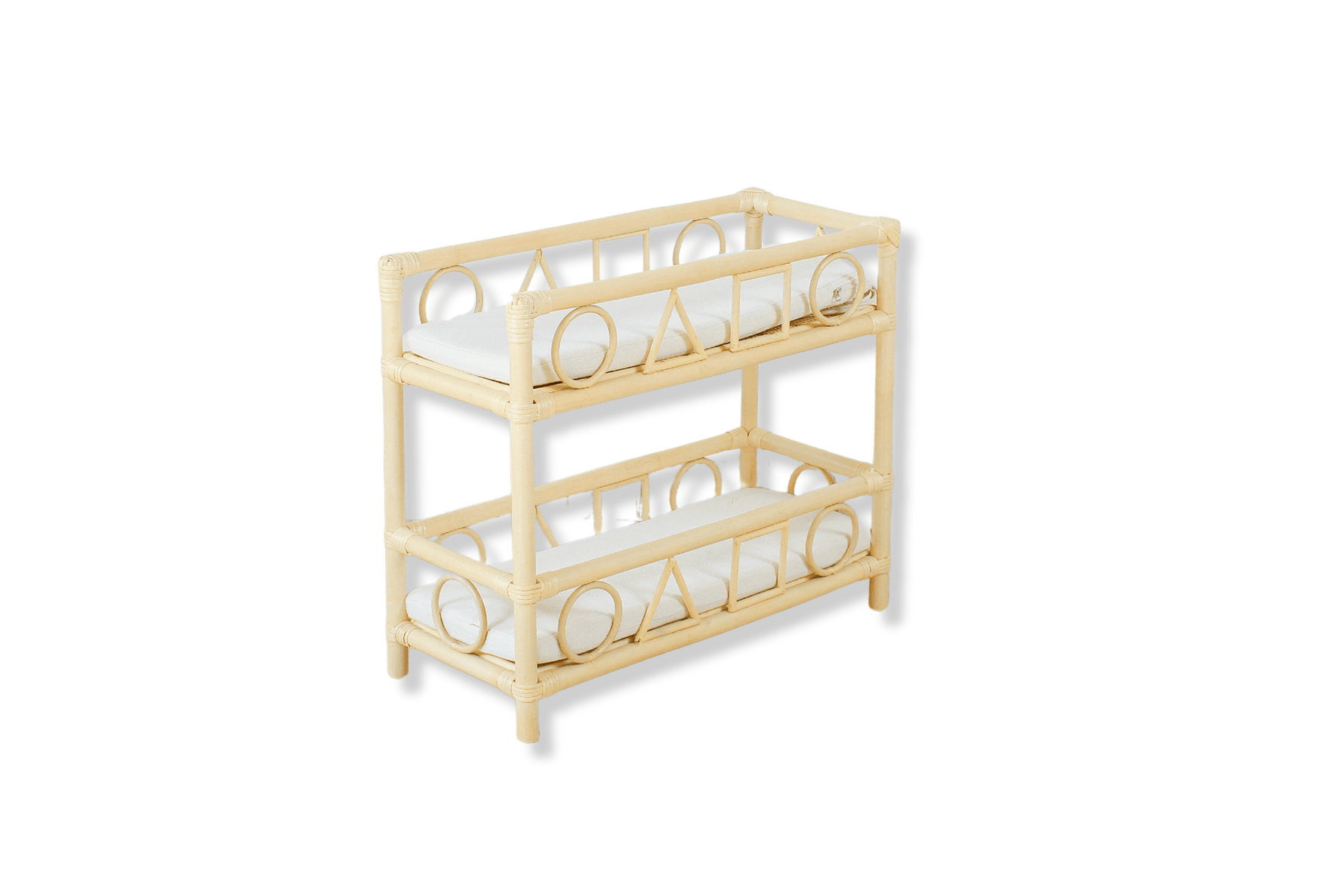 The Solstice Heirloom Rattan Doll Bunk Bed