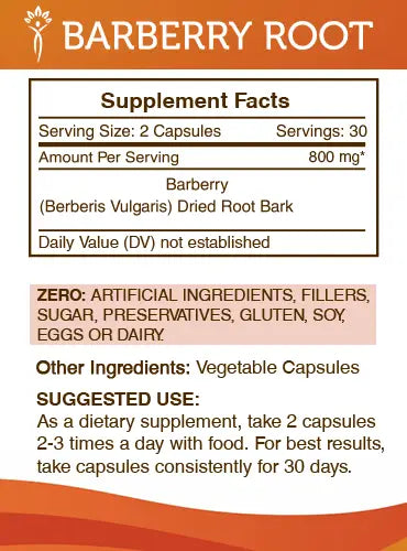Barberry Root Capsules