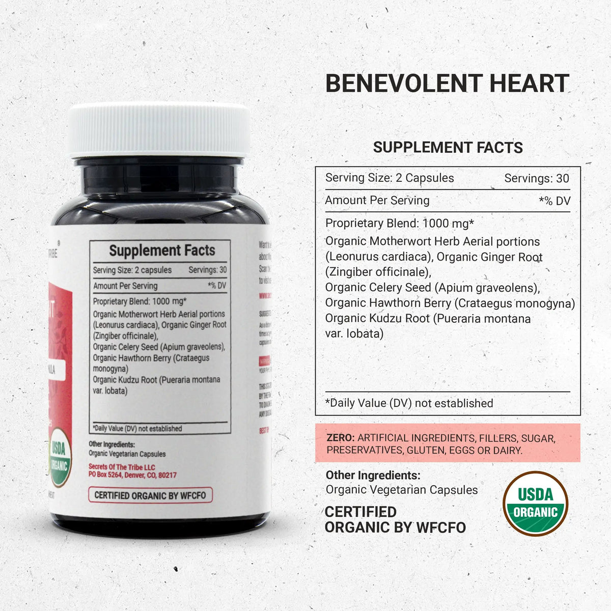 Benevolent Heart Capsules - Healthy Heart Formula