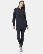 Oversized French Terry Hoodie Dress