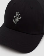 Flower Embroidery Peak Hat