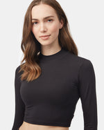 Mockneck Longsleeve Crop