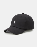 Tree Embroidery Tencel Peak Hat