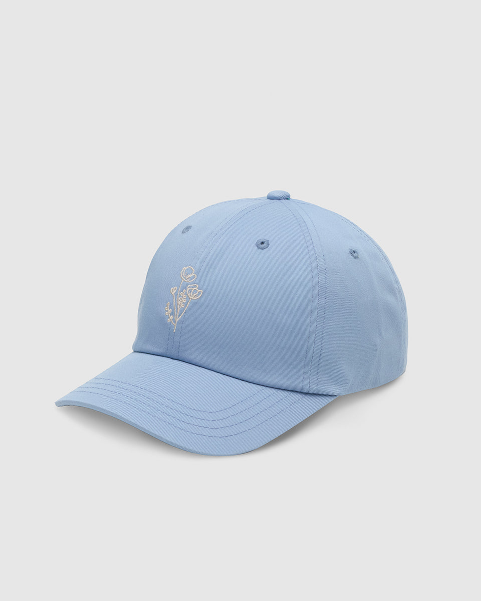 Flower Embroidery Peak Hat