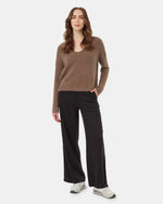 Highline Fuzzy V-Neck Sweater