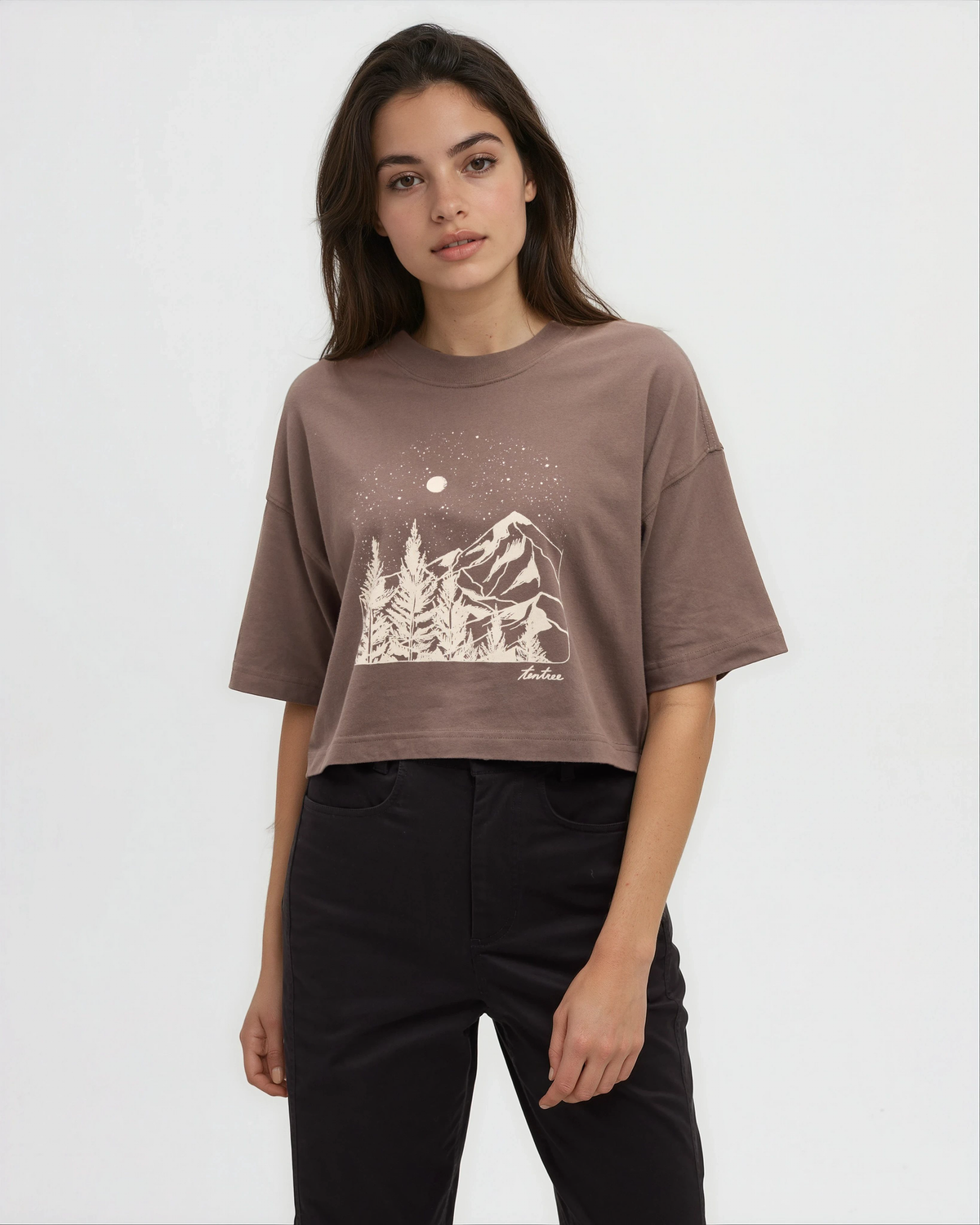 Parks Landscape Oversized Crop T-Shirt