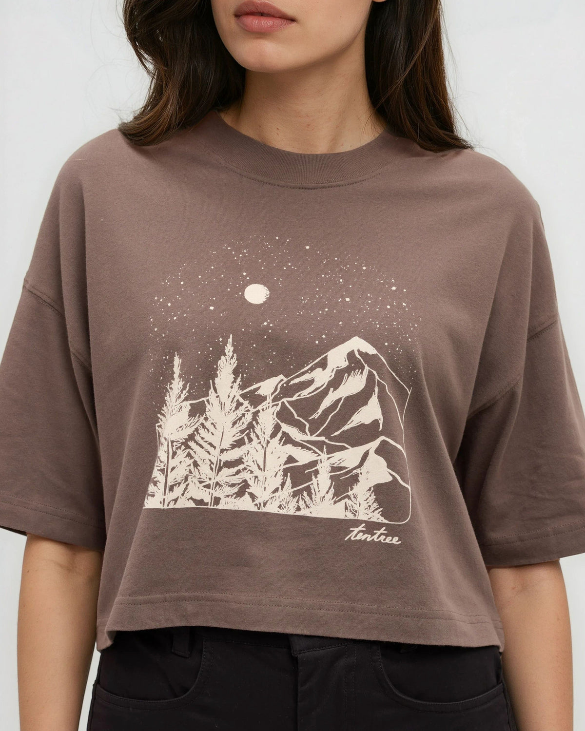 Parks Landscape Oversized Crop T-Shirt