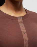 Rib Snap Placket Henley