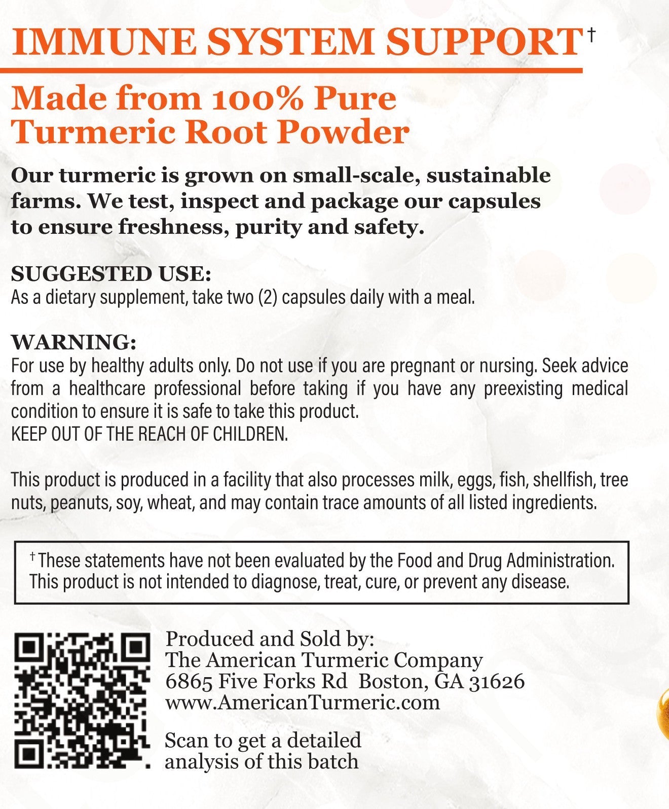 Naturally Fermented Turmeric Capsules – Lead-Free, Enhanced Bioavailability – 120 Count