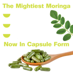 Organic Pure Moringa Powder Capsules (60-Count)