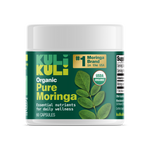Organic Pure Moringa Powder Capsules (60-Count)