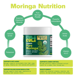 Organic Pure Moringa Powder Capsules (60-Count)