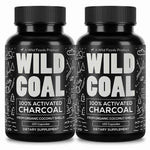 Activated Charcoal Capsules, 60 servings - Made from 100% Organic Coconuts