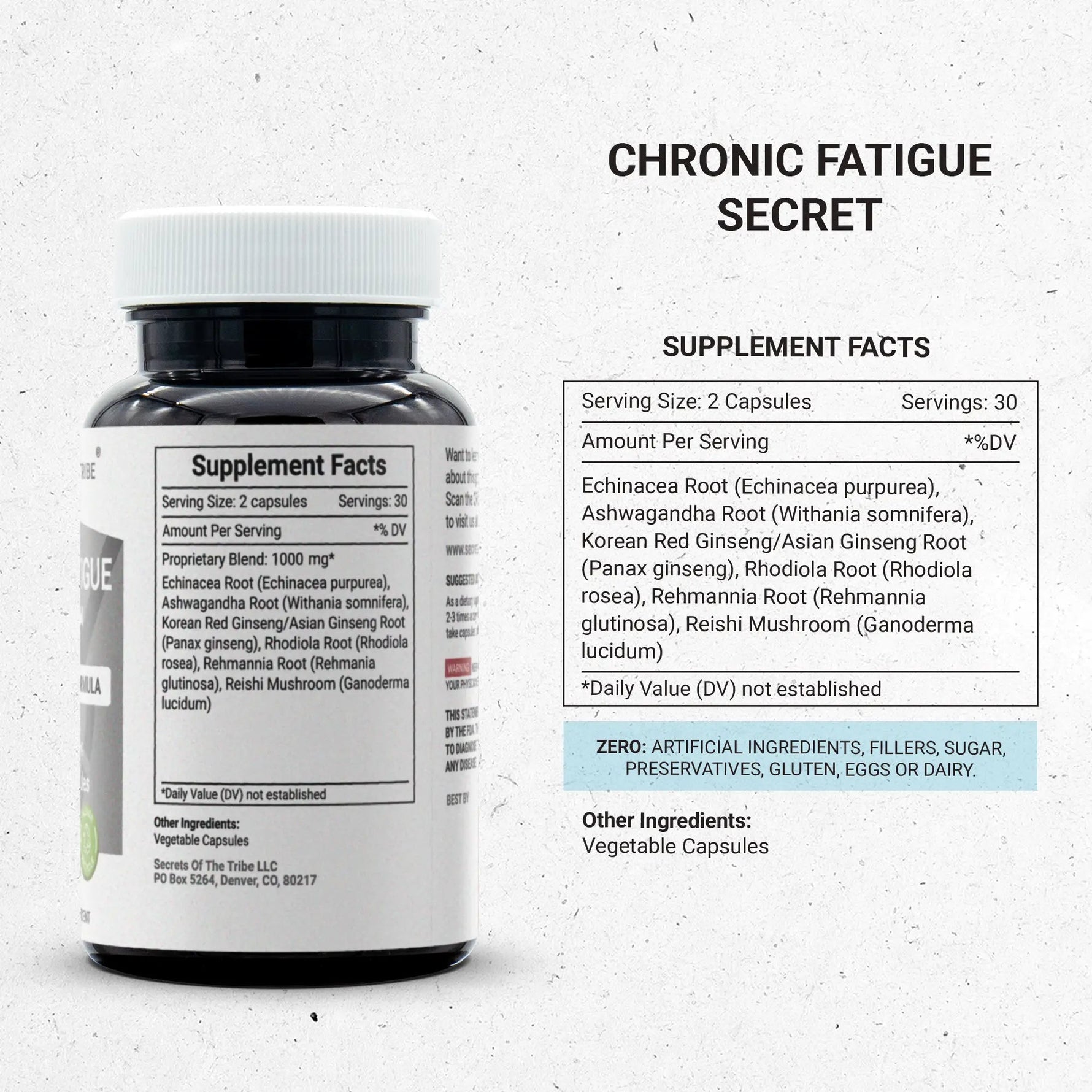 Chronic Fatigue Secret Capsules - Energy/Endurance Formula
