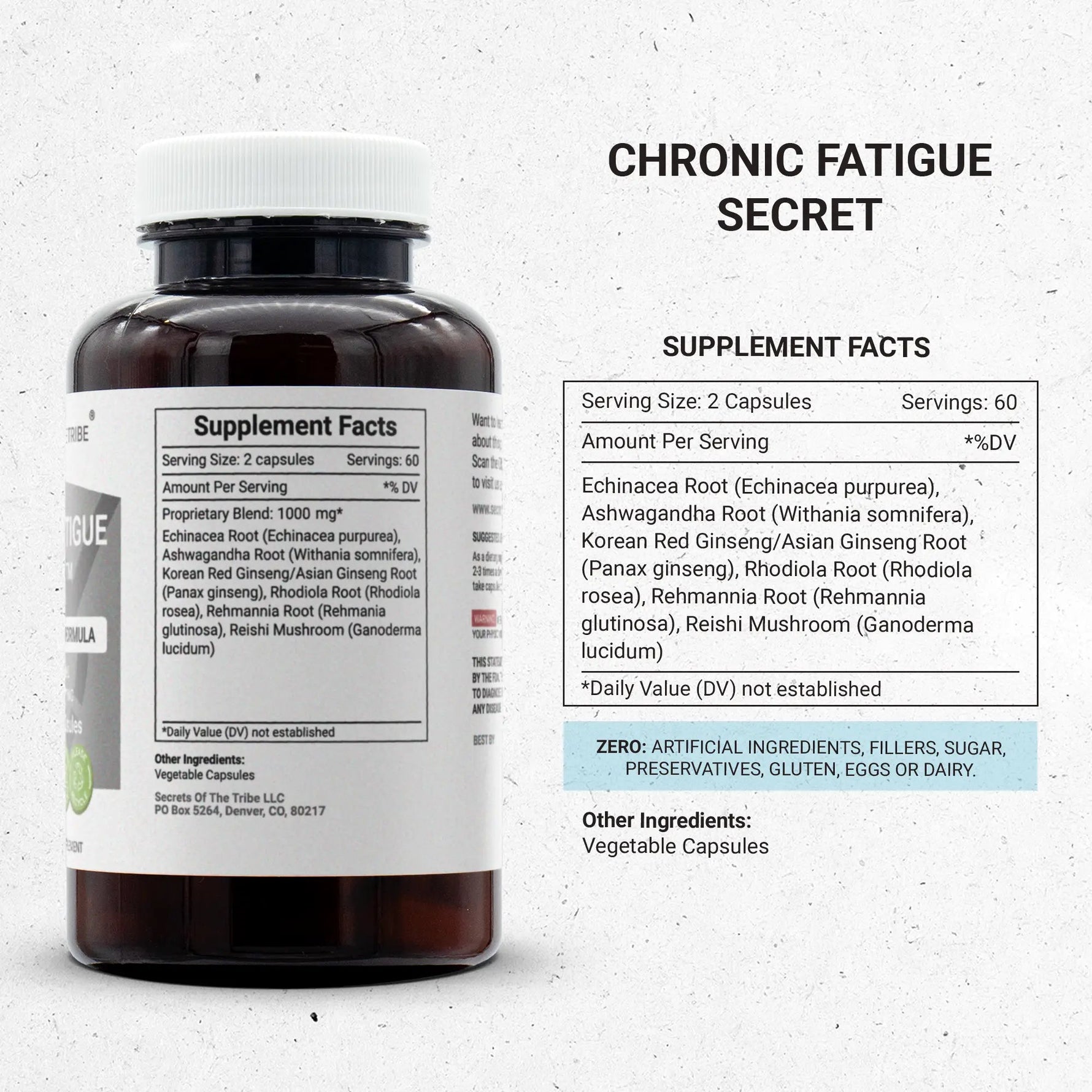Chronic Fatigue Secret Capsules - Energy/Endurance Formula
