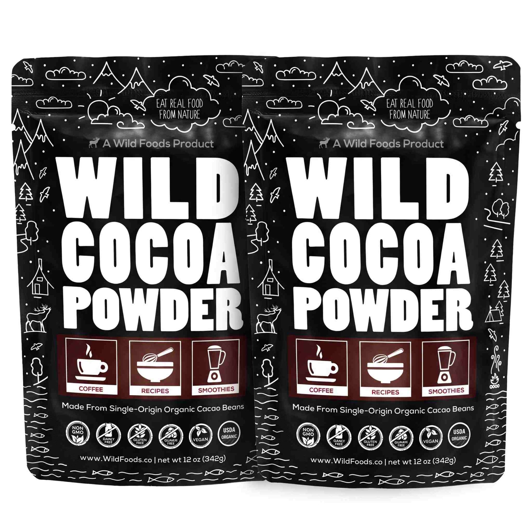 Cocoa Powder, 57 servings - Single-Origin Antioxidant