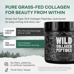 Grass-Fed Collagen Peptides, 41 servings – Skin, Hair & Joint Support Collagen