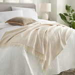 Organic Cotton Throw with Tassels