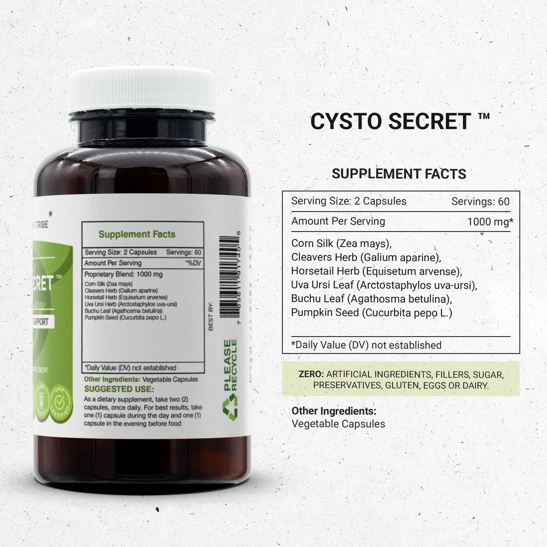 Cysto Secret Capsules - Healthy Bladder Support
