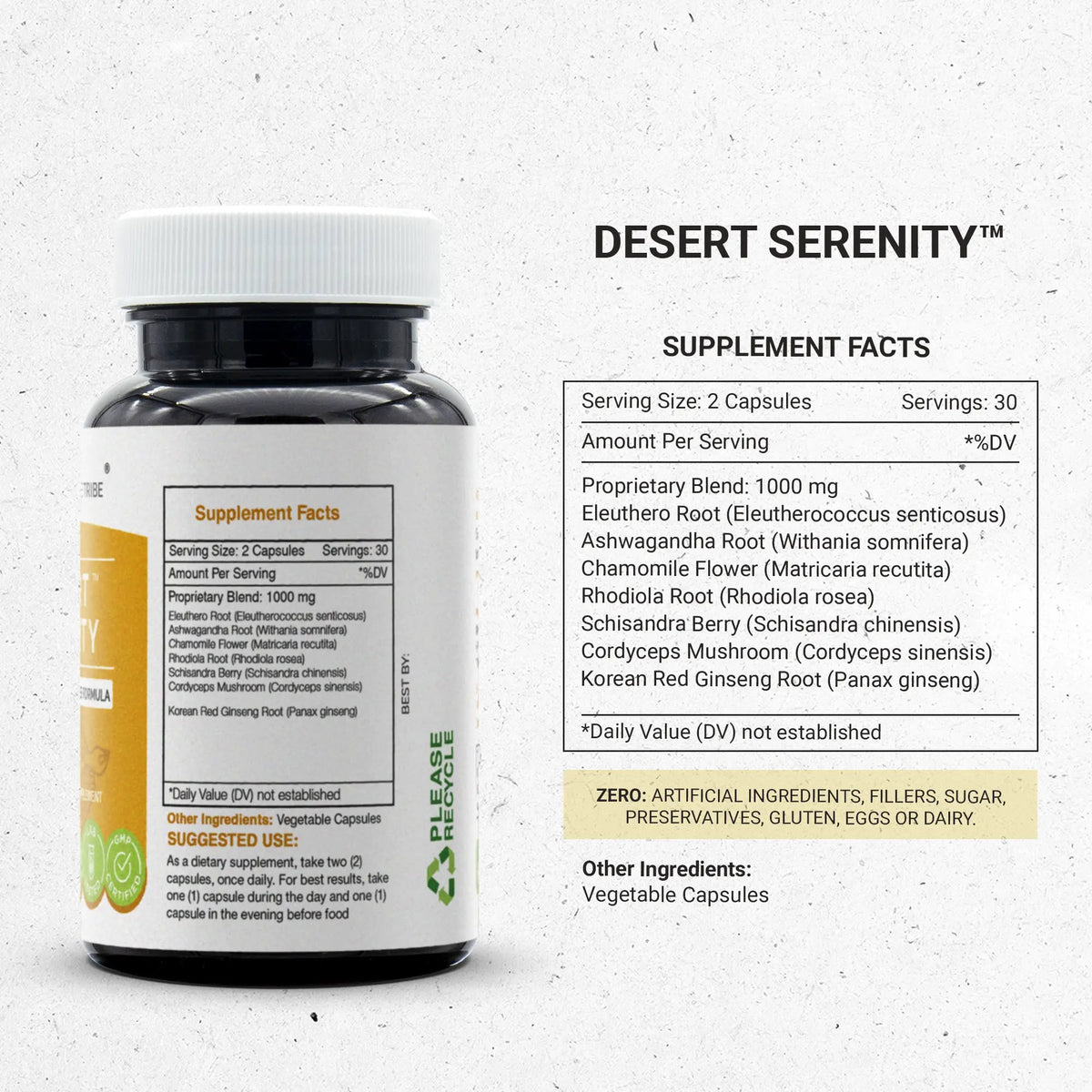 Desert Serenity Capsules - Adaptogen/Stress-free Formula