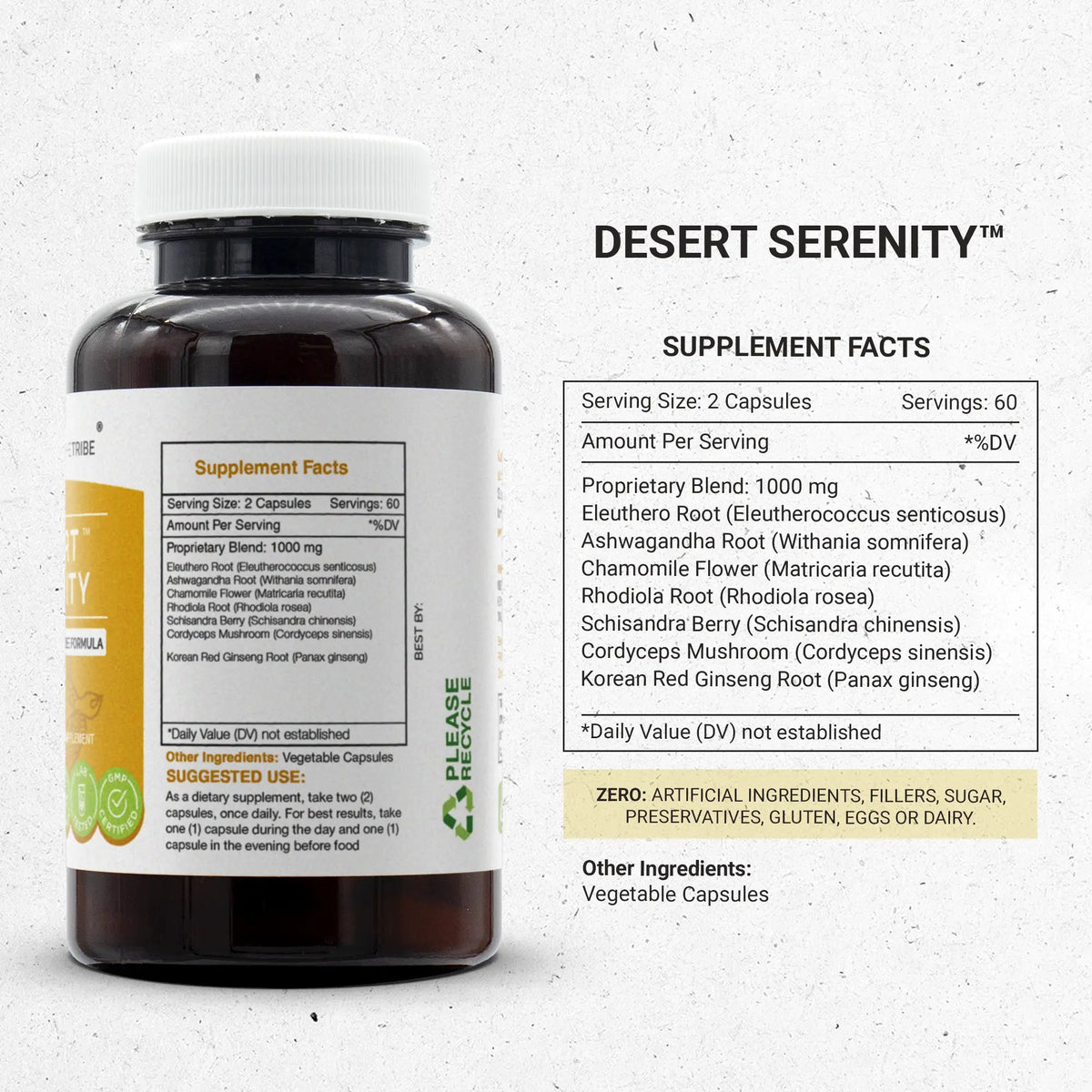 Desert Serenity Capsules - Adaptogen/Stress-free Formula