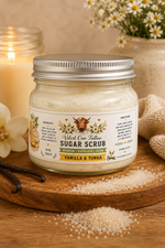 Organic Sugar-Scrub Exfoliating Body Scrub Moisturizing, All-Natural Skincare  Glowing  Smooth Skin  Handmade Scrub for Dry dull Skin