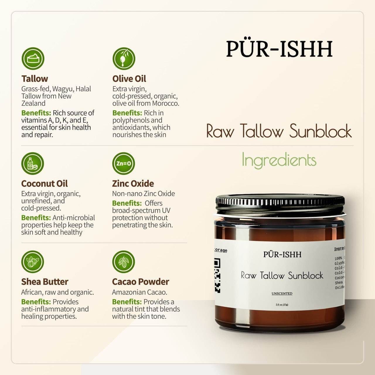 Raw Tallow Sun Balm