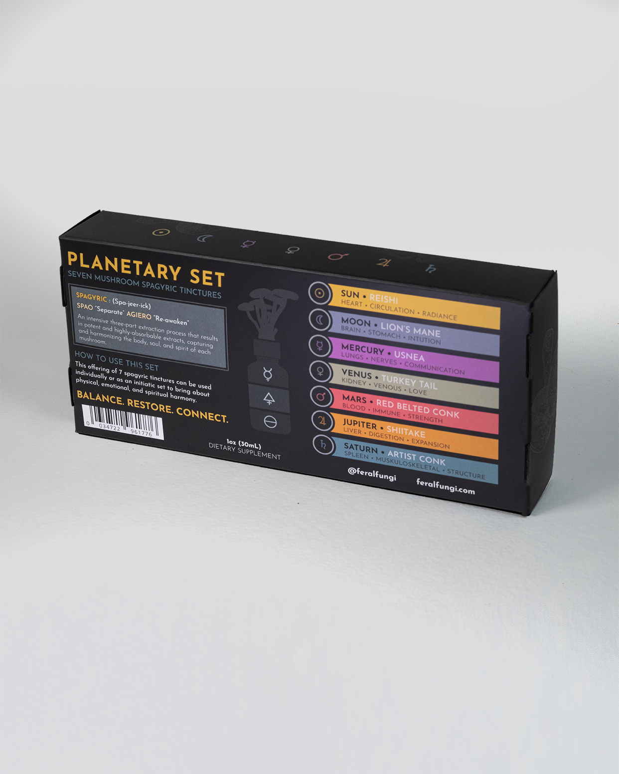 Planetary Set of Spagyric Tinctures