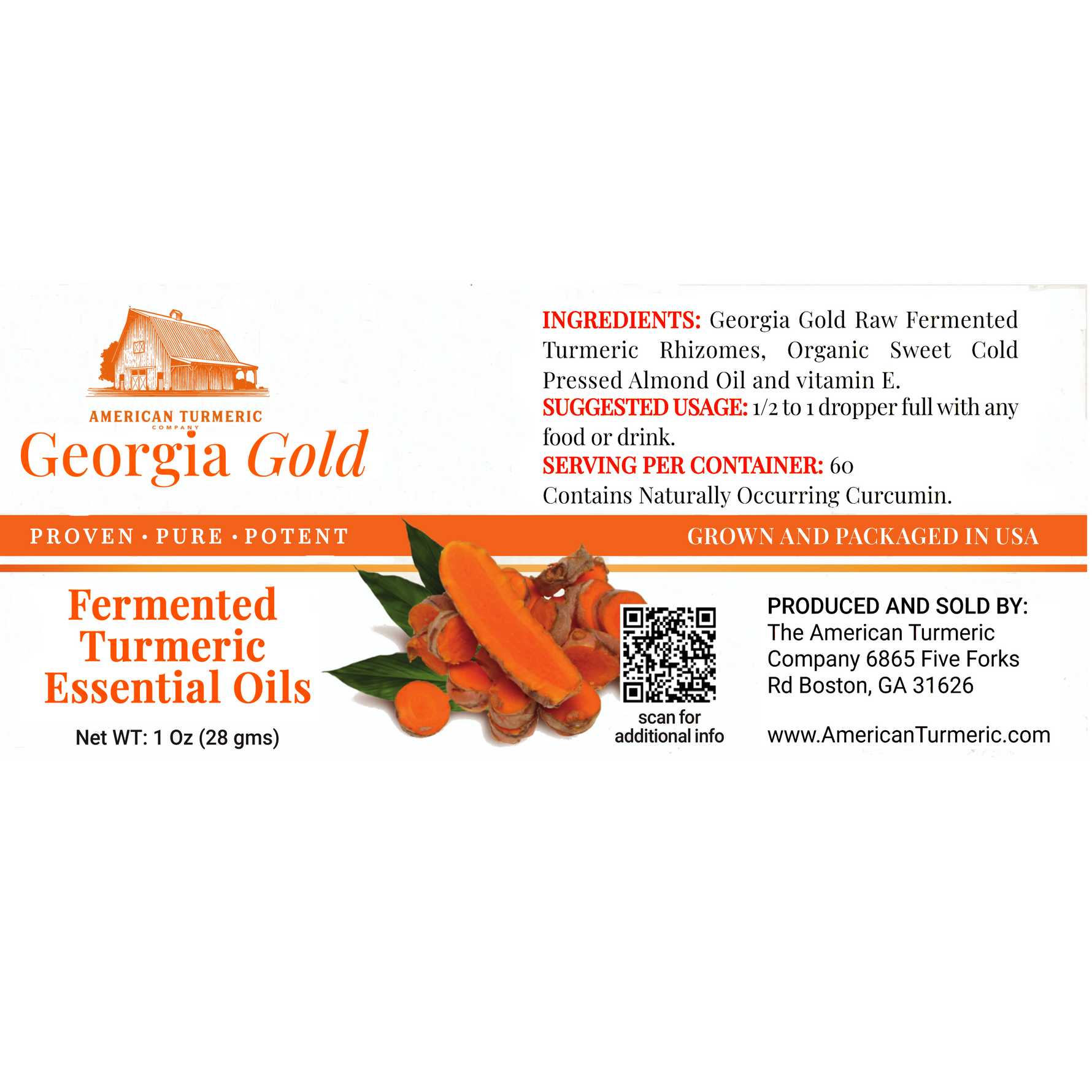Fermented Turmeric Essential Oil – Whole-Plant Extract, Lead-Free, Internal & Topical Use
