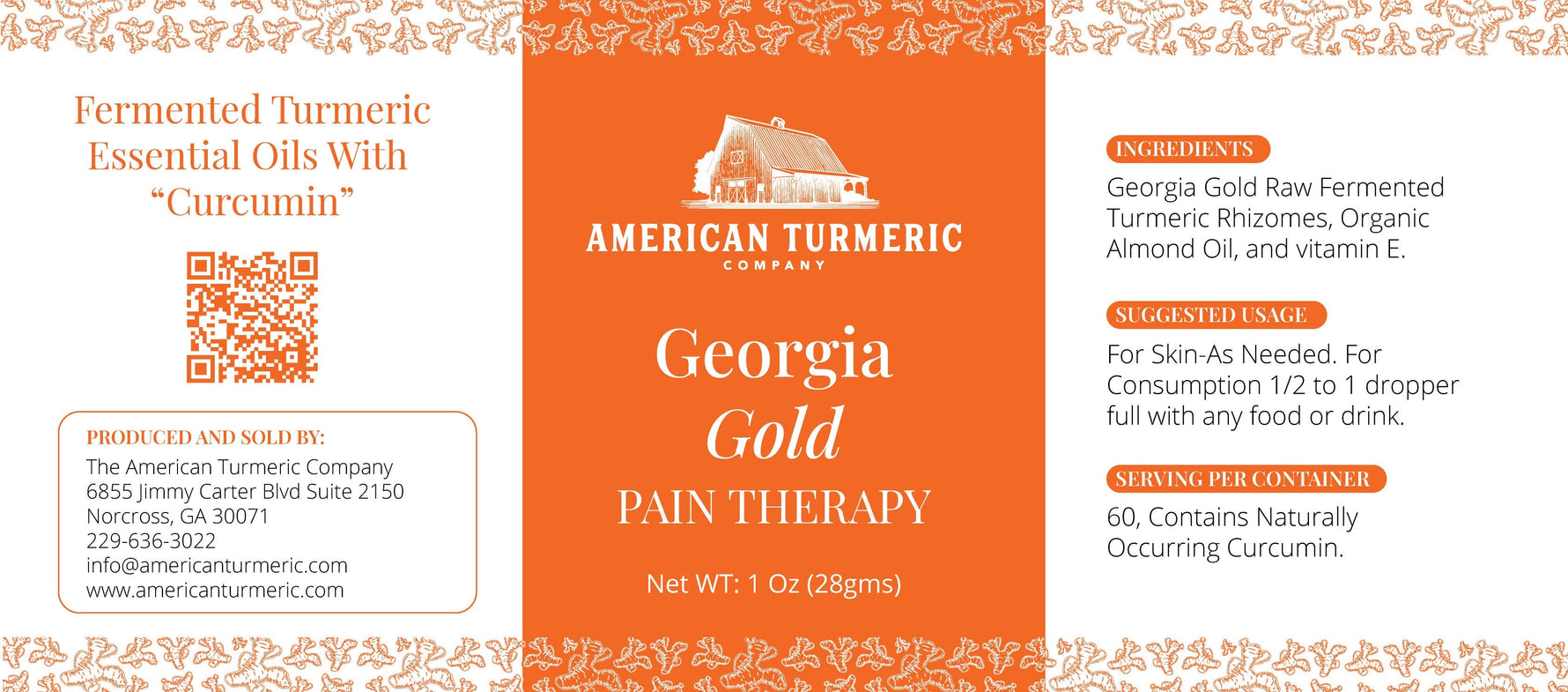 Pain Therapy Fermented Turmeric with Essential Oils – Topical & Internal, Lead-Free