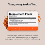 Organic Cordyceps Mushroom Supplement Capsules