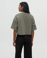 Emerald Edge Oversized Crop T-Shirt