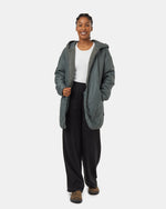 Recycled Boucle Reversible Long Jacket